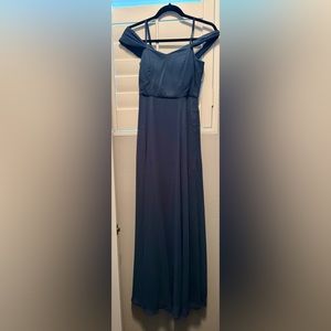 Lulus Blue Off Shoulder Maxi Dress